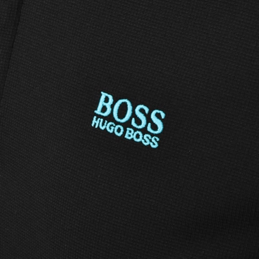 Alternative Image for ProductBOSS Plisy Long Sleeve Polo T Shirt Black3